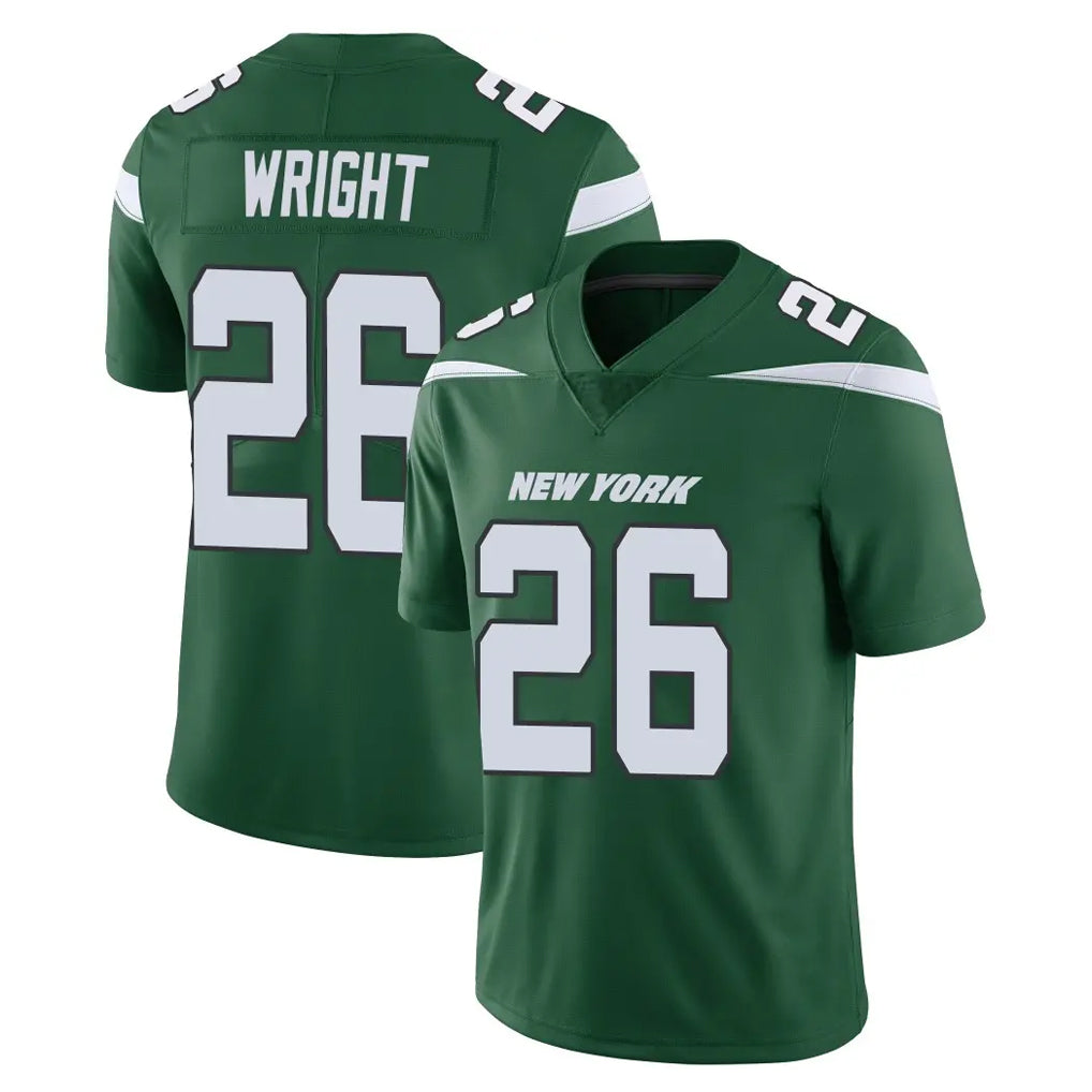 Tuec NY.Jets #26 Nahshon Wright Player Green Limited Vapor Home Game Stitched Jerseys