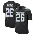 Tuec NY.Jets #26 Nahshon Wright Player Stealth Black Home Game Stitched Jerseys