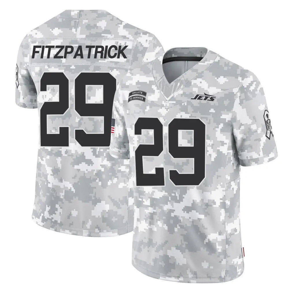Tuec NY.Jets #29 Minkah Fitzpatrick Player Arctic Camo Salute to Service Limited Game Stitched Jerseys
