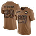 Tuec NY.Jets #29 Minkah Fitzpatrick Player Brown Salute To Service Limited Stitched Jerseys