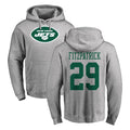 Tuec NY.Jets #29 Minkah Fitzpatrick Player Gray LOGO Pullover Hoodies Limited Game Stitched Jerseys