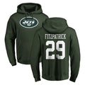 Tuec NY.Jets #29 Minkah Fitzpatrick Player Green LOGO Pullover Hoodies Limited Game Stitched Jerseys