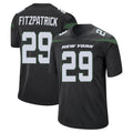 Tuec NY.Jets #29 Minkah Fitzpatrick Player Stealth Black Home Game Stitched Jerseys
