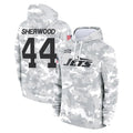 Tuec NY.Jets #44 Jamien Sherwood Player Arctic Camo Salute to Service Pullover Hoodies Limited Game Stitched Jerseys