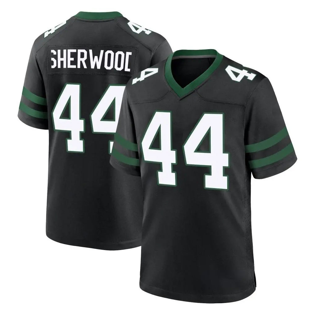 Tuec NY.Jets #44 Jamien Sherwood Player Black Legacy Home Game Stitched Jerseys