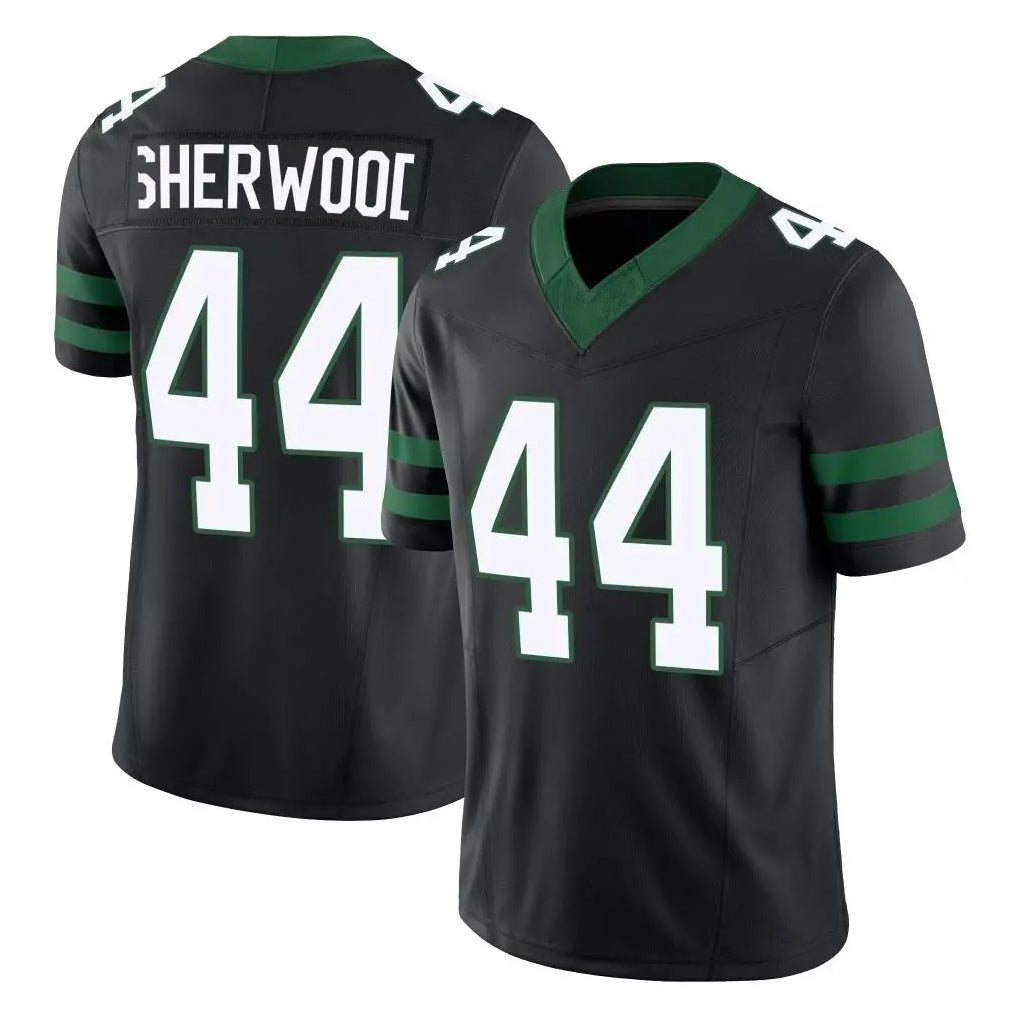 Tuec NY.Jets #44 Jamien Sherwood Player Black Limited Legacy Vapor F.U.S.E. Home Game Stitched Jerseys