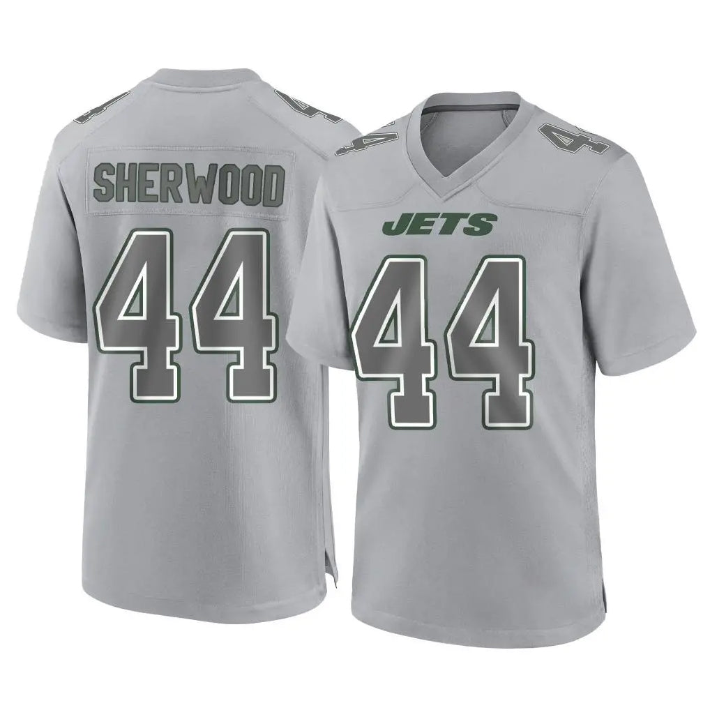 Tuec NY.Jets #44 Jamien Sherwood Player Gray Limited Atmosphere Fashion Home Game Stitched Jerseys