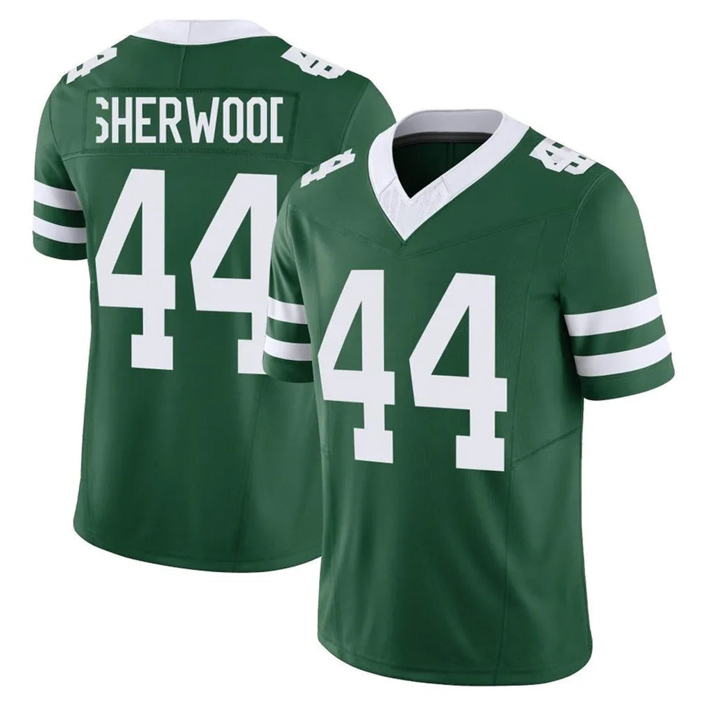 Tuec NY.Jets #44 Jamien Sherwood Player Green Legacy Limited Vapor F.U.S.E. Home Game Stitched Jerseys