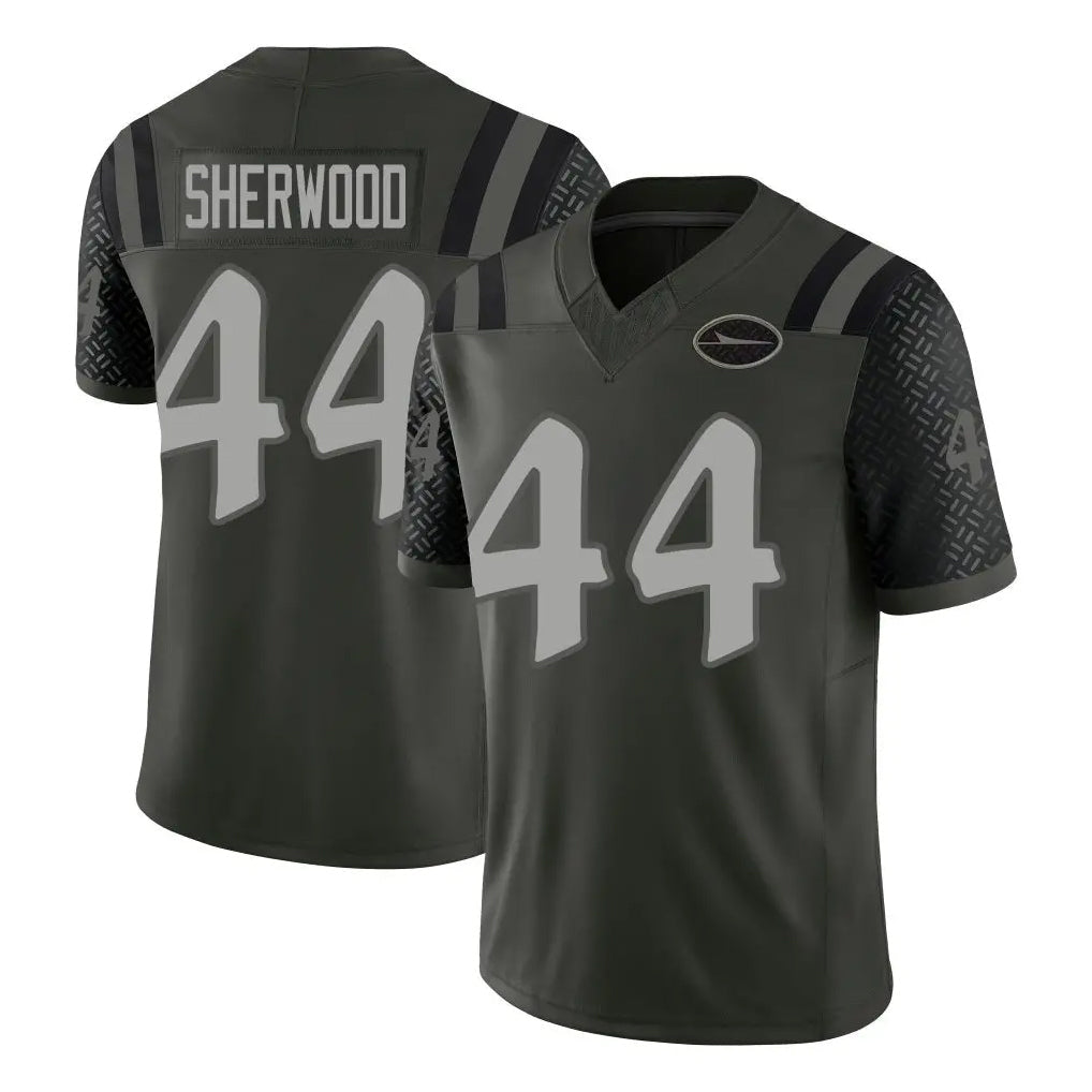 Tuec NY.Jets #44 Jamien Sherwood Player Green Limited 2025 Rivalries Collection Home Game Stitched Jerseys