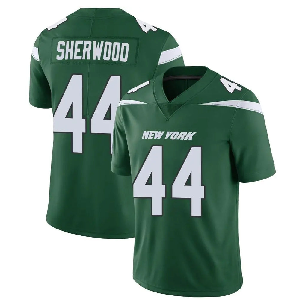 Tuec NY.Jets #44 Jamien Sherwood Player Green Limited Vapor Home Game Stitched Jerseys