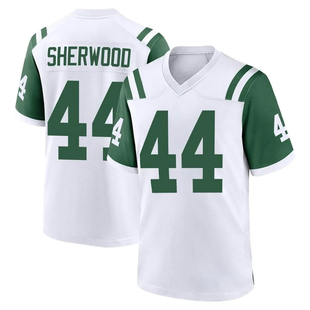 Tuec NY.Jets #44 Jamien Sherwood Player White Classic Home Game Stitched Jerseys