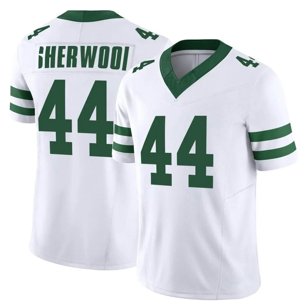 Tuec NY.Jets #44 Jamien Sherwood Player White Legacy Limited Vapor F.U.S.E. Home Game Stitched Jerseys