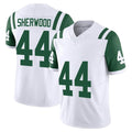 Tuec NY.Jets #44 Jamien Sherwood Player White Limited Classic Vapor F.U.S.E. Home Game Stitched Jerseys