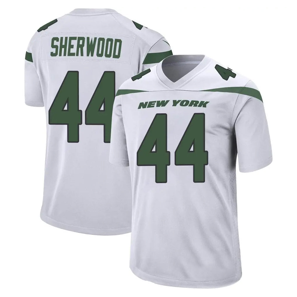Tuec NY.Jets #44 Jamien Sherwood Player White Spotlight Home Game Stitched Jerseys
