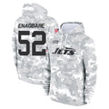Tuec NY.Jets #52 Kingsley Enagbare Player Arctic Camo Salute to Service Pullover Hoodies Limited Game Stitched Jerseys