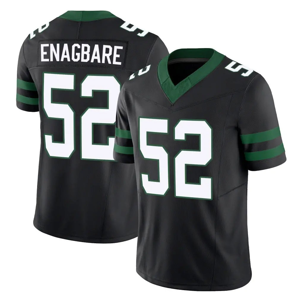Tuec NY.Jets #52 Kingsley Enagbare Player Black Limited Legacy Vapor F.U.S.E. Home Game Stitched Jerseys