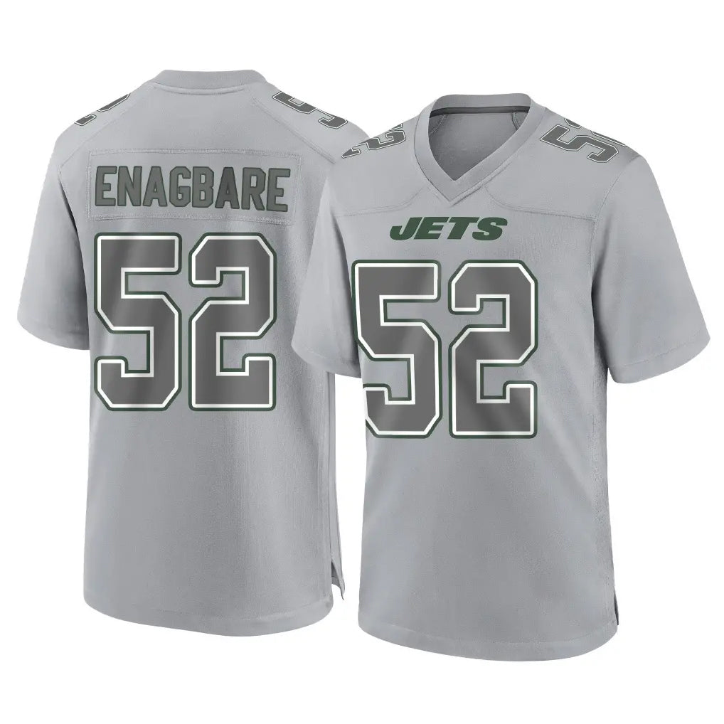 Tuec NY.Jets #52 Kingsley Enagbare Player Gray Limited Atmosphere Fashion Home Game Stitched Jerseys
