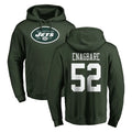 Tuec NY.Jets #52 Kingsley Enagbare Player Green LOGO Pullover Hoodies Limited Game Stitched Jerseys