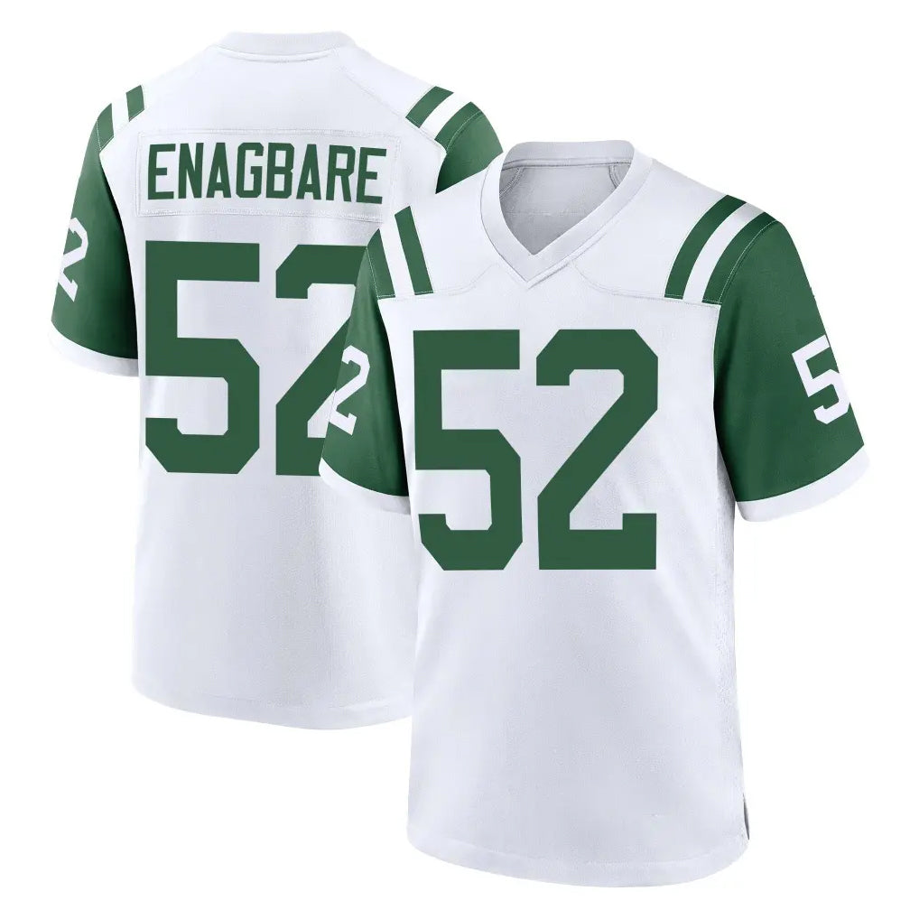 Tuec NY.Jets #52 Kingsley Enagbare Player White Classic Home Game Stitched Jerseys