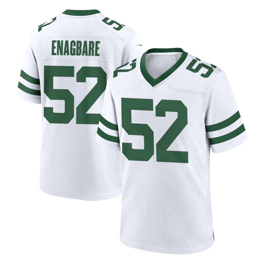 Tuec NY.Jets #52 Kingsley Enagbare Player White Legacy Home Game Stitched Jerseys