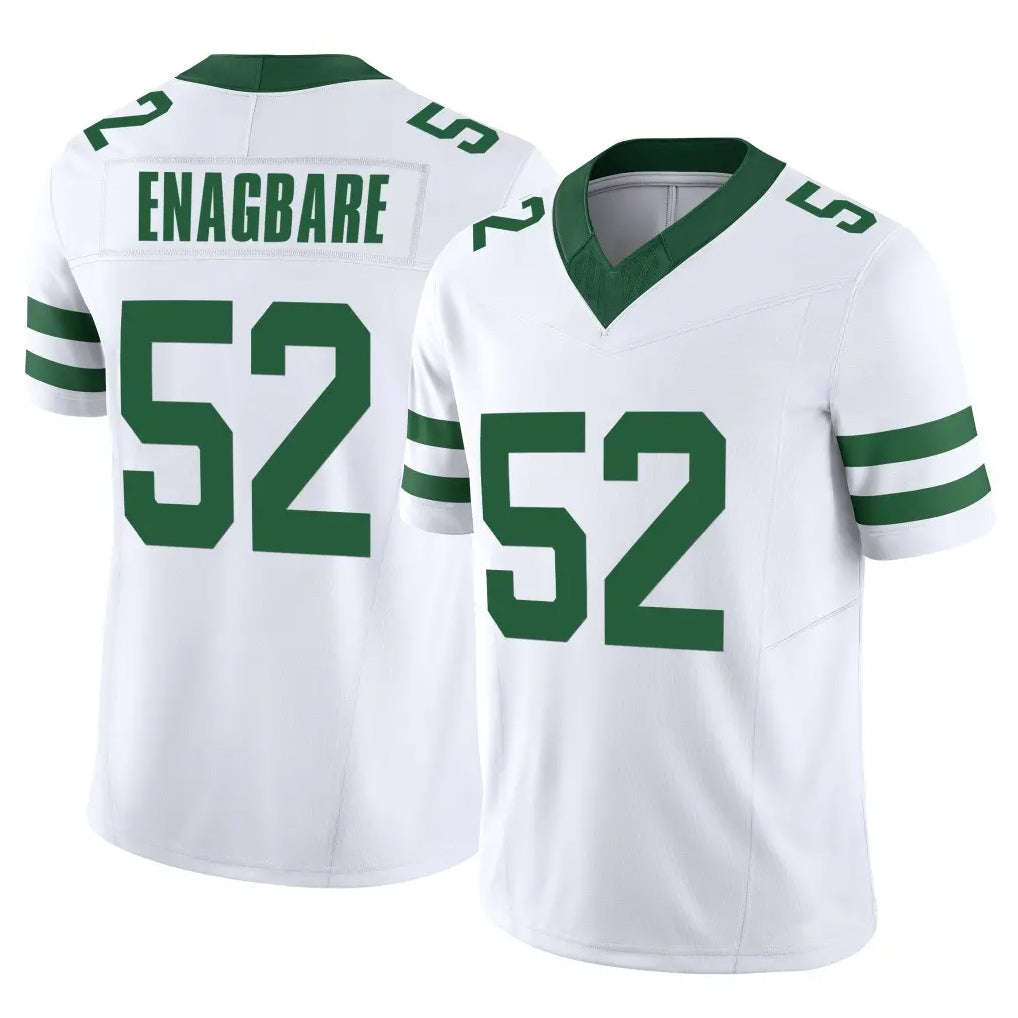 Tuec NY.Jets #52 Kingsley Enagbare Player White Legacy Limited Vapor F.U.S.E. Home Game Stitched Jerseys