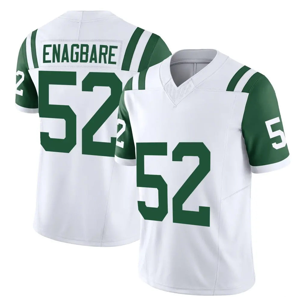 Tuec NY.Jets #52 Kingsley Enagbare Player White Limited Classic Vapor F.U.S.E. Home Game Stitched Jerseys