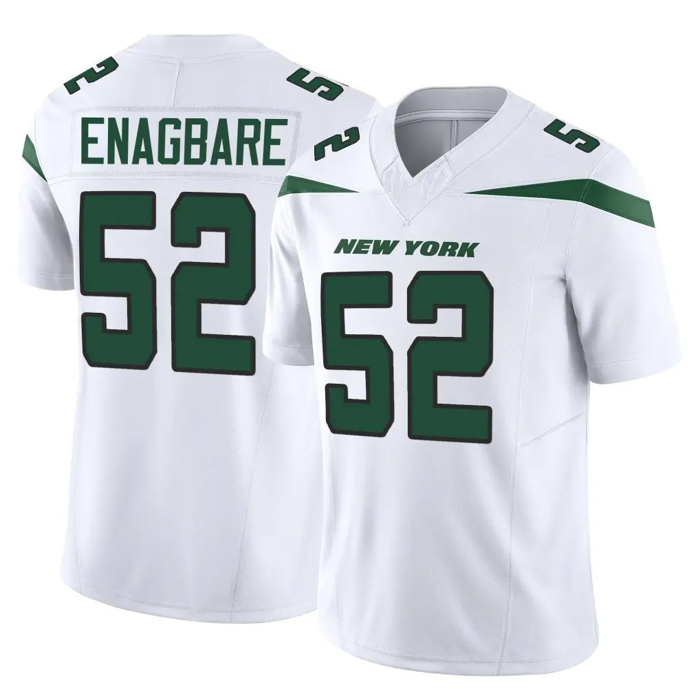 Tuec NY.Jets #52 Kingsley Enagbare Player White Limited Vapor F.U.S.E. Home Game Stitched Jerseys