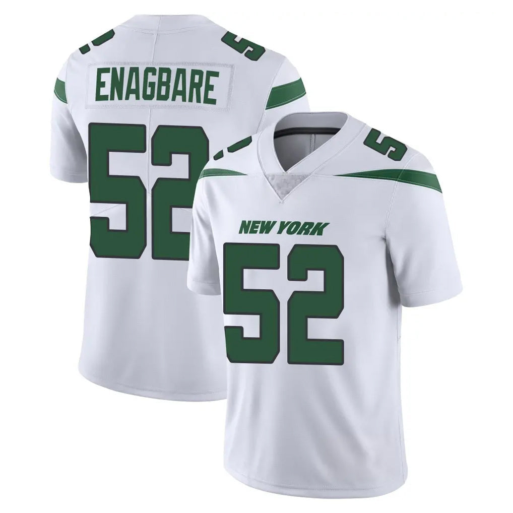 Tuec NY.Jets #52 Kingsley Enagbare Player White Spotlight Limited Vapor Home Game Stitched Jerseys