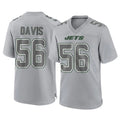 Tuec NY.Jets #56 Demario Davis Player Gray Limited Atmosphere Fashion Home Game Stitched Jerseys