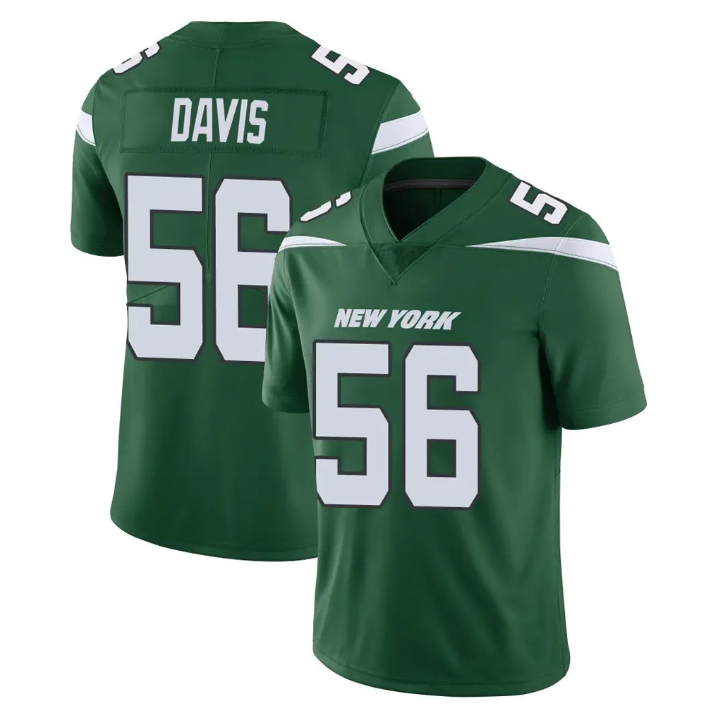 Tuec NY.Jets #56 Demario Davis Player Green Limited Vapor Home Game Stitched Jerseys