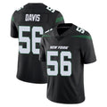 Tuec NY.Jets #56 Demario Davis Player Stealth Black Limited Vapor Home Game Stitched Jerseys