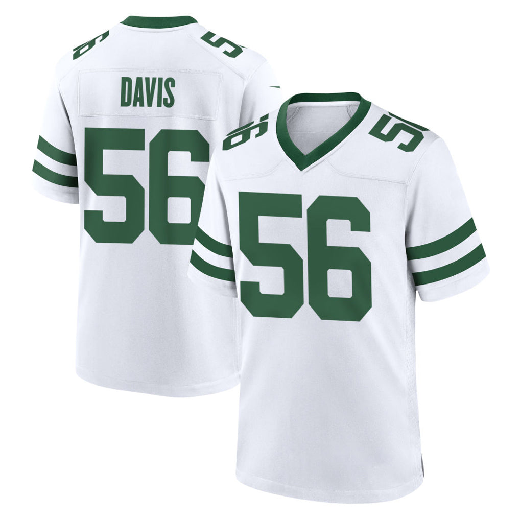 Tuec NY.Jets #56 Demario Davis Player White Legacy Home Game Stitched Jerseys