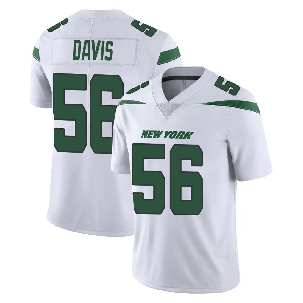 Tuec NY.Jets #56 Demario Davis Player White Spotlight Limited Vapor Home Game Stitched Jerseys