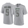 Tuec NY.Jets #5 Garrett Wilson Player Gray Limited Atmosphere Fashion Home Game Stitched Jerseys