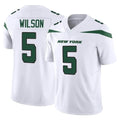 Tuec NY.Jets #5 Garrett Wilson Player White Limited Vapor F.U.S.E. Home Game Stitched Jerseys
