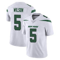 Tuec NY.Jets #5 Garrett Wilson Player White Spotlight Limited Vapor Home Game Stitched Jerseys