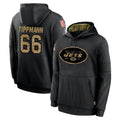 Tuec NY.Jets #66 Joe Tippmann Player Black Salute to Service Hoodies Limited Game Stitched Jerseys