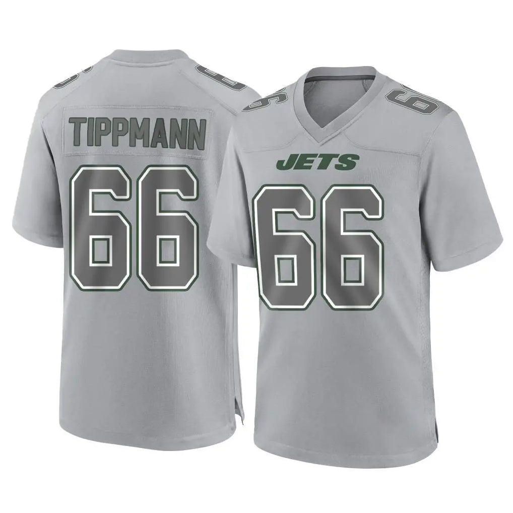 Tuec NY.Jets #66 Joe Tippmann Player Gray Limited Atmosphere Fashion Home Game Stitched Jerseys