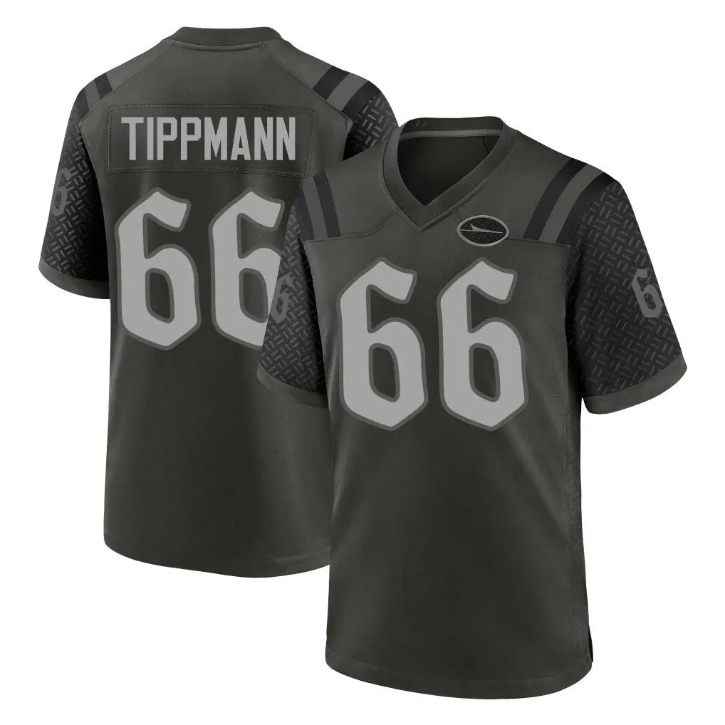 Tuec NY.Jets #66 Joe Tippmann Player Green 2025 Rivalries Collection Home Game Stitched Jerseys