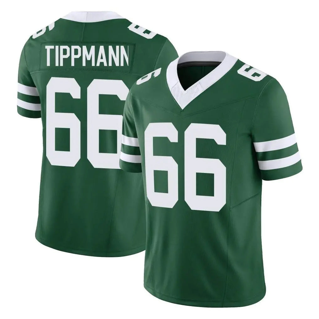 Tuec NY.Jets #66 Joe Tippmann Player Green Legacy Limited Vapor F.U.S.E. Home Game Stitched Jerseys