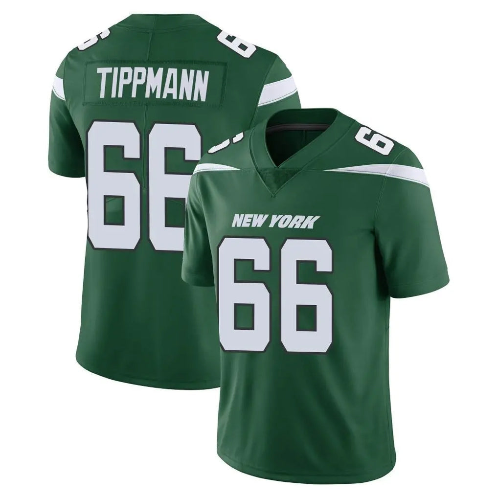 Tuec NY.Jets #66 Joe Tippmann Player Green Limited Vapor Home Game Stitched Jerseys