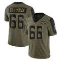 Tuec NY.Jets #66 Joe Tippmann Player Olive Salute To Service Limited Game Stitched Jerseys