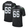 Tuec NY.Jets #66 Joe Tippmann Player Stealth Black Home Game Stitched Jerseys