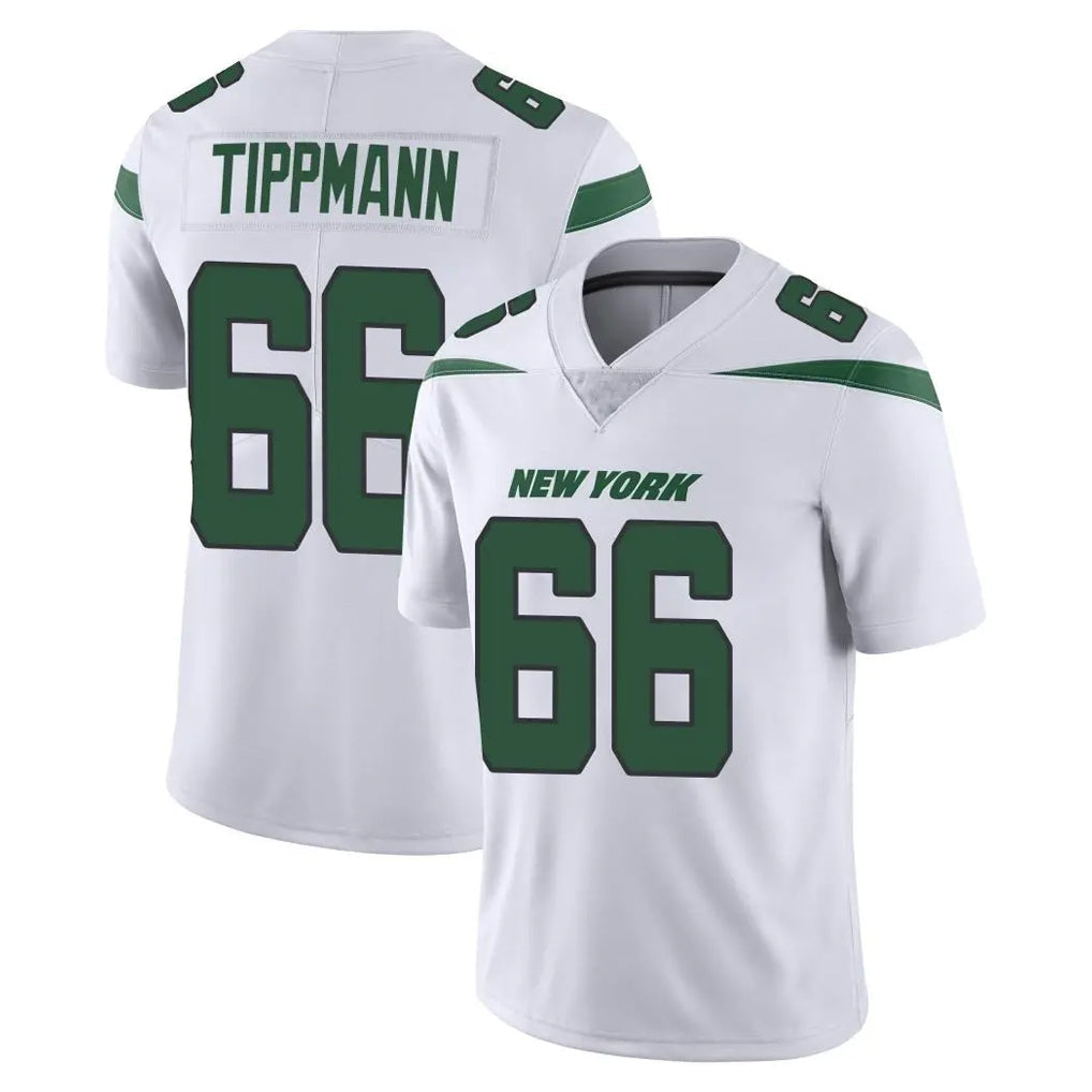 Tuec NY.Jets #66 Joe Tippmann Player White Spotlight Limited Vapor Home Game Stitched Jerseys