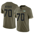Tuec NY.Jets #70 Armand Membou Player Olive Salute To Service Limited Stitched Jerseys