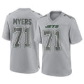 Tuec NY.Jets #71 Josh Myers Player Gray Limited Atmosphere Fashion Home Game Stitched Jerseys
