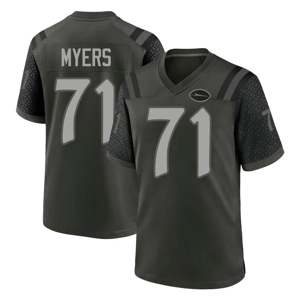 Tuec NY.Jets #71 Josh Myers Player Green 2025 Rivalries Collection Home Game Stitched Jerseys