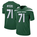 Tuec NY.Jets #71 Josh Myers Player Green Home Game Stitched Jerseys