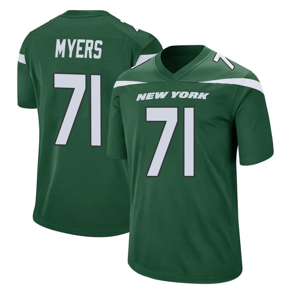 Tuec NY.Jets #71 Josh Myers Player Green Home Game Stitched Jerseys
