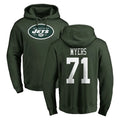Tuec NY.Jets #71 Josh Myers Player Green LOGO Pullover Hoodies Limited Game Stitched Jerseys